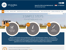 Tablet Screenshot of netherlandsvisa-pakistan.com